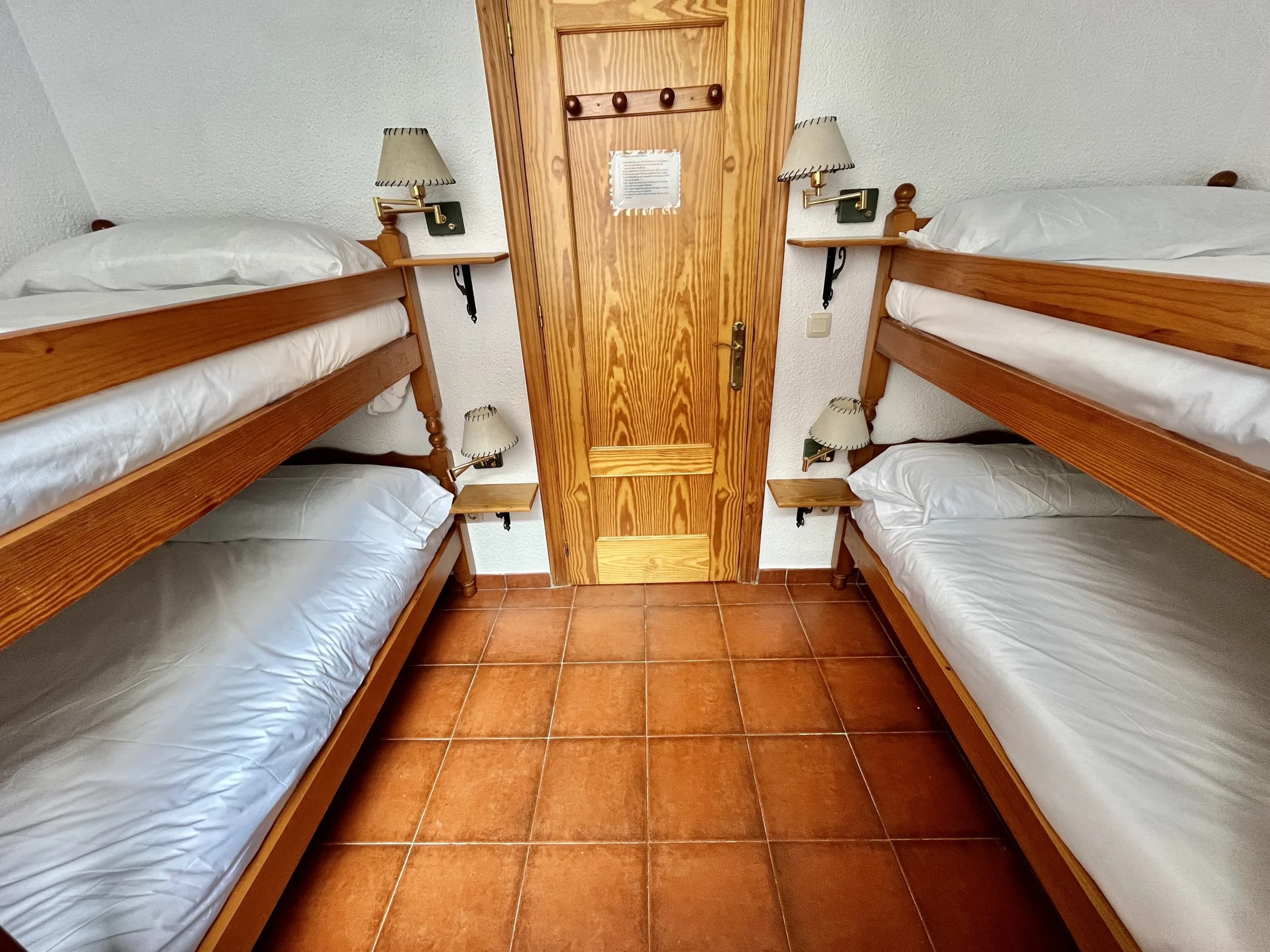 Habitación Nómadas 7, compartida, con cuatro literas